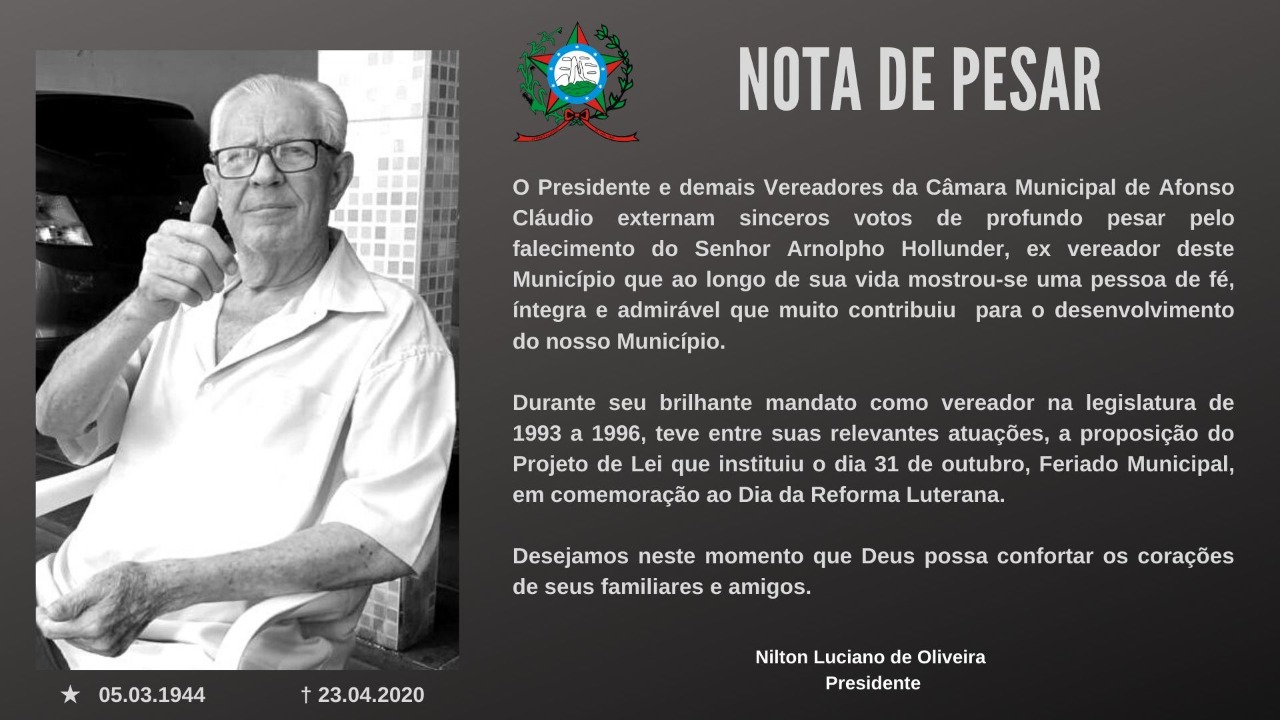 Nota de Pesar