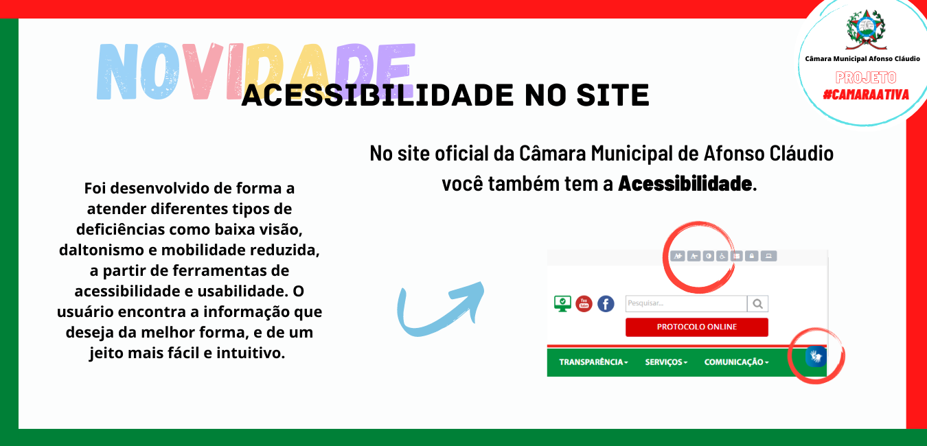 Acessibilidade no Site da CMAC