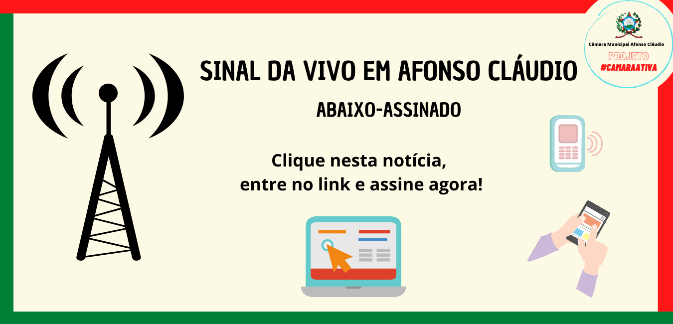 Sinal da Vivo em Afonso Cláudio - Abaixo-Assinado
