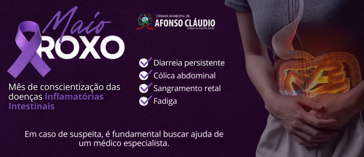 Maio Roxo - Conscientização das Doenças Inflamatórias Intestinais 