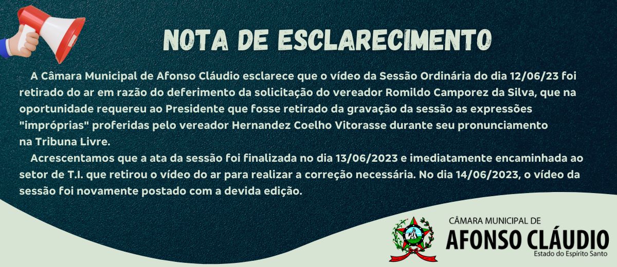Nota de Esclarecimento